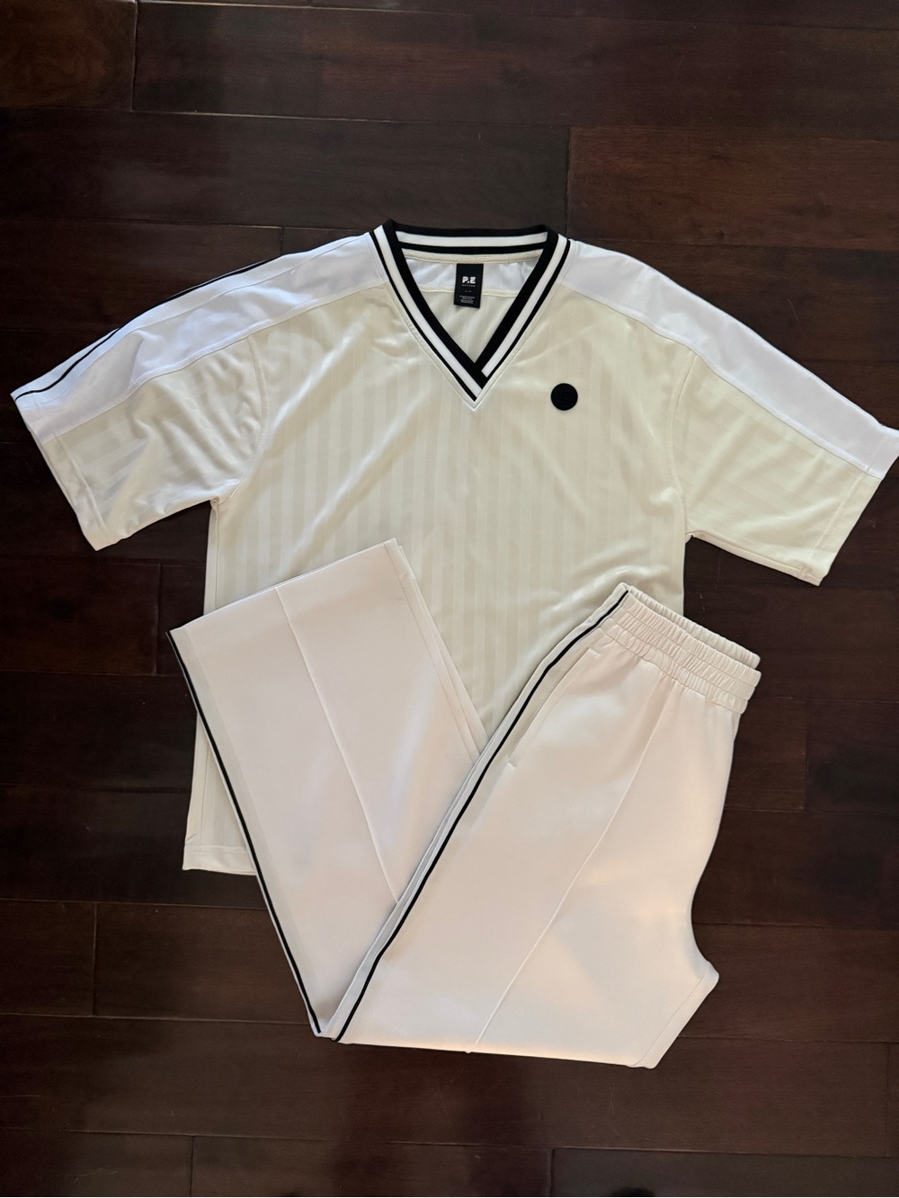 P.E Nation V-Neck Shirt & Coordinating track pants Top Size S, Bottom Size M